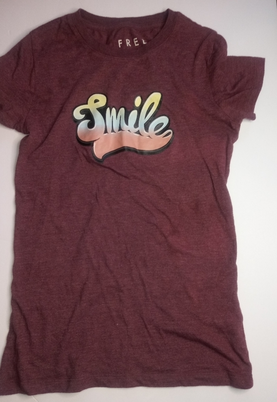 Free State multi colored womans Smile Short sleeve T-shirt